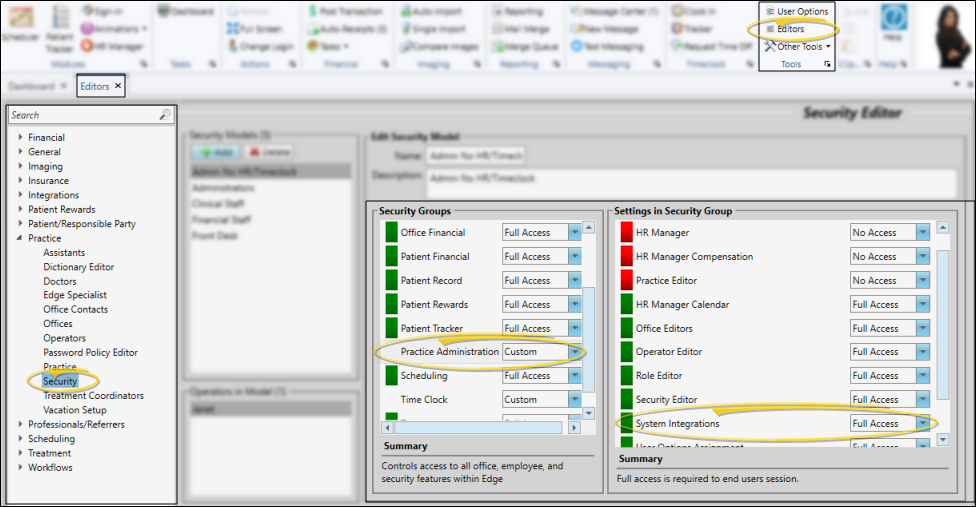 System integration security