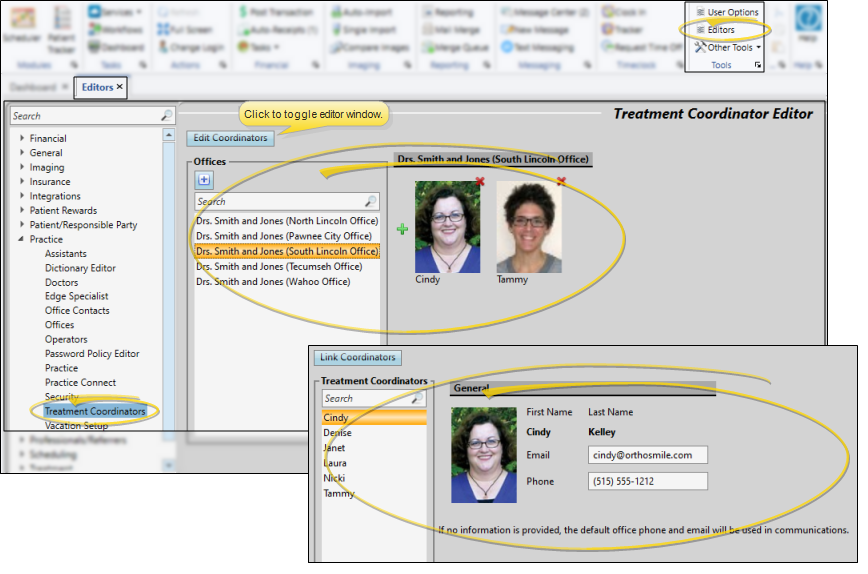 Treatment coordinators